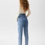 Basic Mom Jeans Blue - Image 3