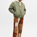 Quilted Bomber Jacket With Ribbed Trims - Image 4