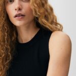 Sleeveless Ribbed Short Dress Black - Image 3