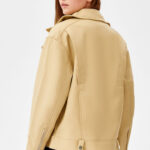 Oversize Faux Leather Biker Jacket - Image 2