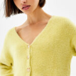 Fuzzy Button-Up Cardigan - Image 3