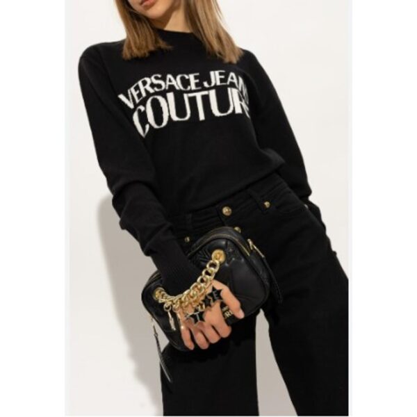 Versace Jeans Crossbody Bag, Women Black GLAM10290 - Image 3