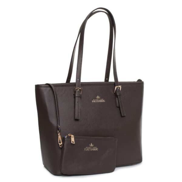 Egon Von Furstenberg Handbag, Women Brown GLAM10147 - Image 2