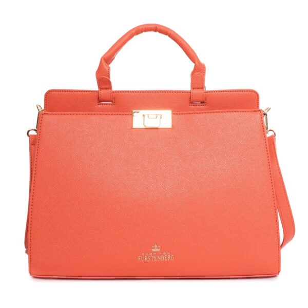 Egon Von Furstenberg Handbag, Women Orange GLAM10183